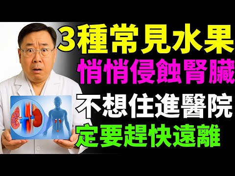 長者注意！3種水果看似健康，卻在悄悄傷害腎臟