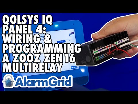 Qolsys IQ Panel 4: Wiring and Programming a Zooz ZEN16 MultiRelay