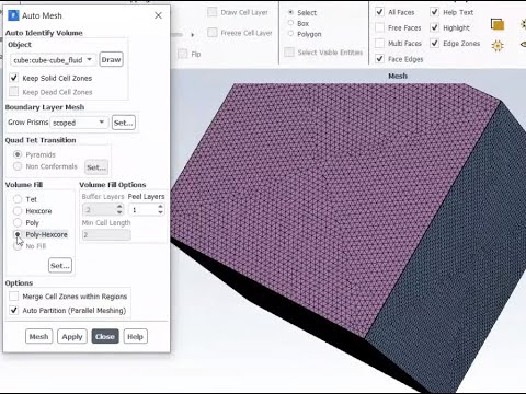 3D Meshing in Ansys Fluent Meshing
