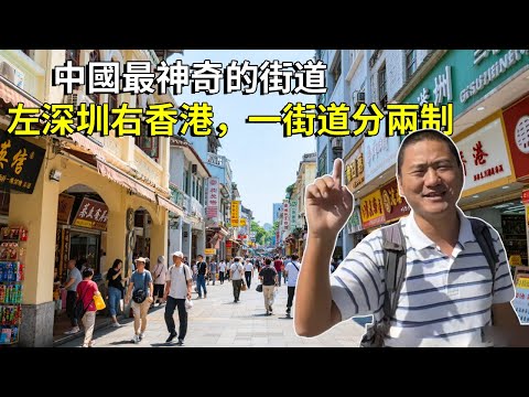 中國最神奇的街道-中英街,左邊深圳右邊香港,一街道分兩制! 【大海去旅行】