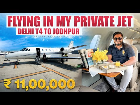 Flying in my $4,000,000 PRIVATE JET | Delhi to Jodhpur in Citation XL 560 *SHOCKING EXPERIENCE*