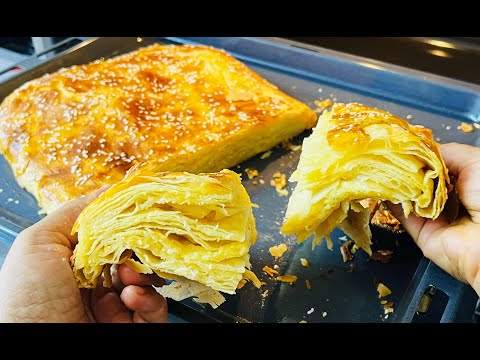 Боже До чего же это Вкусно! 2 яйца немного молока и 3 стакана муки! Такой Пирог в магазине не купить