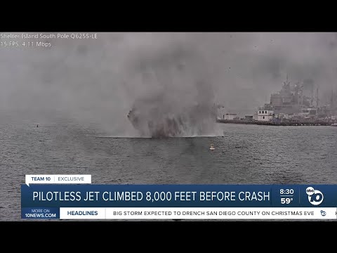 Jet climbed 8,000 feet after pilots ejected before crashing into San Diego Bay