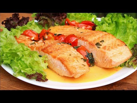 ТАК ВЫ РЫБУ ТОЧНО ЕЩЁ НЕ ГОТОВИЛИ! Филе лосося на сковороде с обалденным соусом!!!