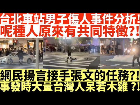 台北車站事件分析!|呢種人原來有共同特徵?!|網民揚言接手任務?!|事發時大量台灣人呆若木雞?!|井仔點睇 #台北男子丟煙霧彈 #事前燒屋燒車疑為分散警力 #曾為空軍因酒駕遭開除