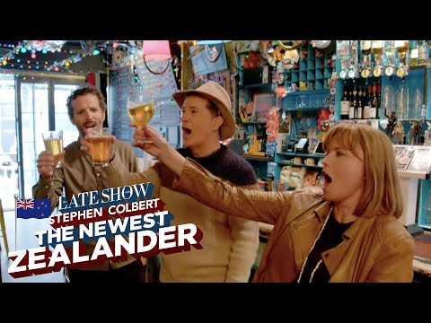 Stephen Colbert Learns How To Act Like A Kiwi In Wellington, New Zealand