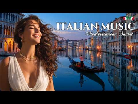 Italian Vibes & Mediterranean Music 🎶 🇮🇹 Amalfi Coast Sunset | Relaxing Seaside Views 2 Hours 4K