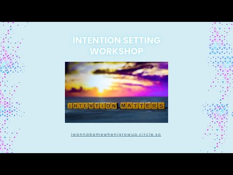 2026 On Demand Intention Setting Workshop
