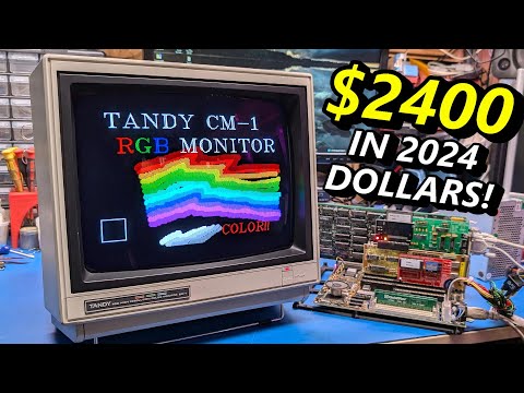Tandy CM-1: A high-end 400 line monitor from 1984