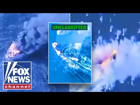 WATCH: US strikes drug smuggling boat near Venezuela