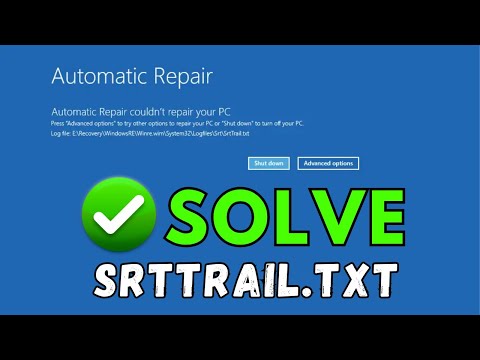 Fix SrtTrail.txt Error in Windows 10/11 | Startup Repair Loop Fixed