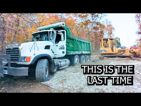 Got the Driveway In… But the Dump Truck Didn’t Make It Out!