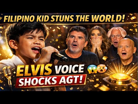 Filipino Kid’s Elvis Voice Leaves AGT Judges in Total Disbelief 😳🎤 | Simon Cowell STUNNED