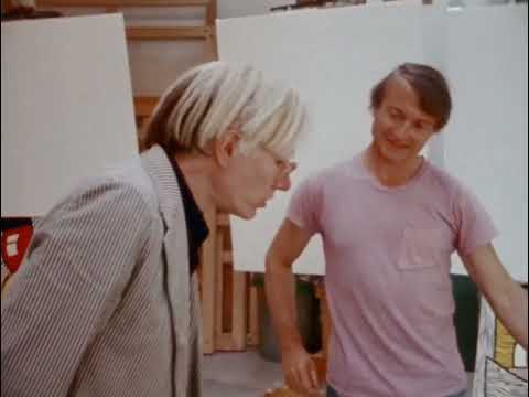 Andy Warhol Visiting Roy Lichtenstein's Studio (1974)