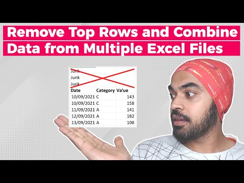 Remove Top Rows and Combine Data from Multiple Excel Files