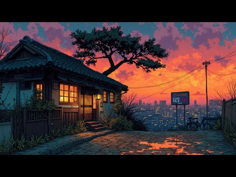 Lofi Hip Hop Beats 🎶 Retro Japanese Town Ambience & Chill City Night Vibes 🌃 Lofi Mix