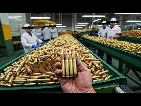 How Bullets Are Made: Inside a Massive Ammunition Factory (Full Process)