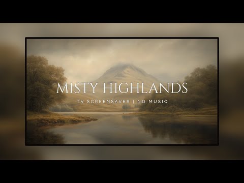 TV Screensaver | Misty Autumn Highlands: 3 Hours of Relaxing Art for Fall and Autumn Ambience