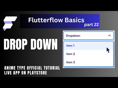 Dropdown in FlutterFlow | How to Use Dropdown Menu Easily