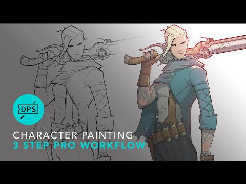 Mastering Concept Art Character Painting: 3-Step Workflow Process