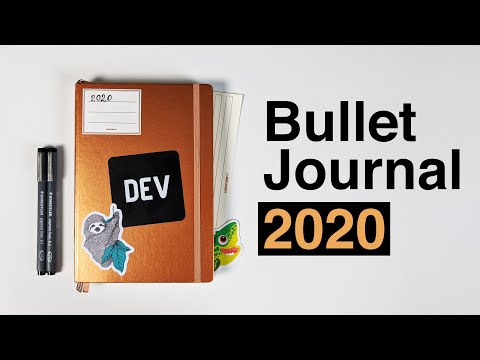 Мой ежедневник | Мужской взгляд на Bullet Journal 2020 | Минималистичный BuJo