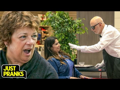 Blind Man Took His Waiter Job Very Seriously 🍽️🤣 | Just Pranks