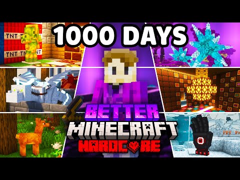 I Survived 1000 Days in Better Minecraft Hardcore! [FULL MOVIE]
