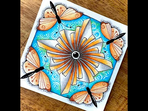 "Where the Butterflies Are"  A Zentangle Inspired Class