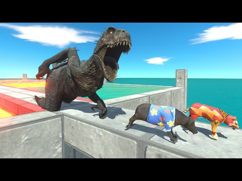 Water Or Lava Pools! Can Anyone Escape Scorpios Rex? – Animal Revolt Battle Simulator