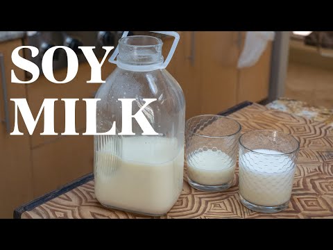 SOY MILK - Make your own at home! No "beany"-flavor! Froths beautifully