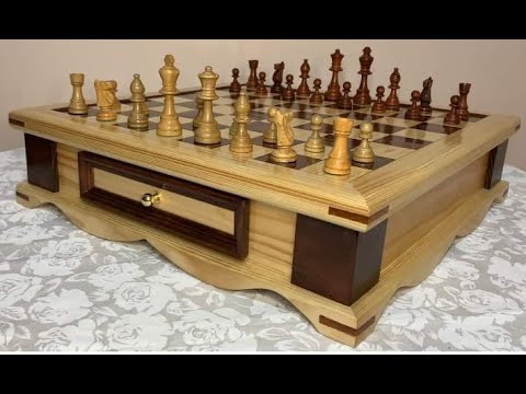 Chess Board With Drawers - DIY  WoodWorking .