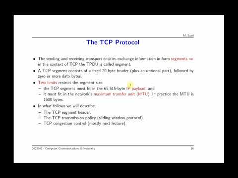 Transport 2   TCP