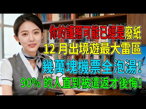 緊急！你的護照可能已經是「廢紙」！12月出境遊最大雷區，90%的人直到被遣返才後悔！幾萬塊機票全泡湯！#旅遊 #外出 #長途飛行 #長途飛機 #空服員 #空姐