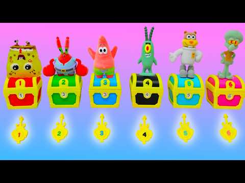 SpongeBob SquarePants Color Chests with Puzzles and Acitivities for Kids