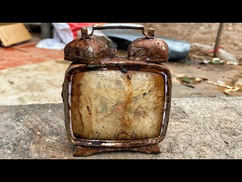Restoration of badly damaged antique Soviet watch
