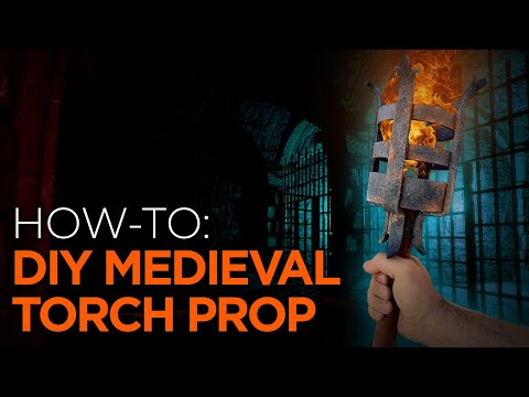 DIY Medieval Torch Prop