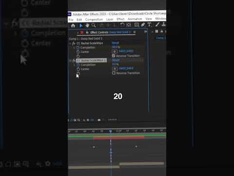 HOW TO MAKE A CIRCLE TRANSITION IN AFTER EFFECTS