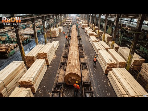 How Logs Become Lumber: Inside America’s Mills Producing Laminated Veneer Lumber LVL & Mass Timber