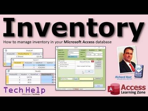 Microsoft Access Inventory Management System - Tracking Product Inventory, Stock Quantity on Hand