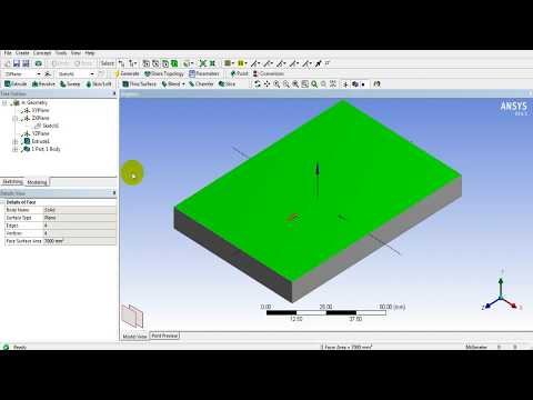 ANSYS WORKBENCH- Geometry- Extrude in Detail