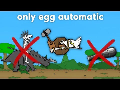 Can You Beat Age of War with ONLY Egg Automatics?