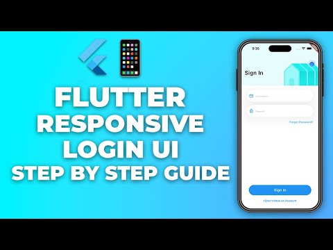 Flutter Login UI Tutorial - Responsive Login UI using Flutter & Dart