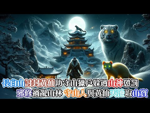 【東北民俗靈異】長白山精怪傳說：山神震怒，降災村民，獵戶在黃仙的幫助下躲過山神的懲罰…邪修道士進山禍亂，獵戶化身守山人，與黃仙一同前往天池取得山寶，守護山林…|神秘傳說|靈異故事|懸疑驚悚|真實靈異