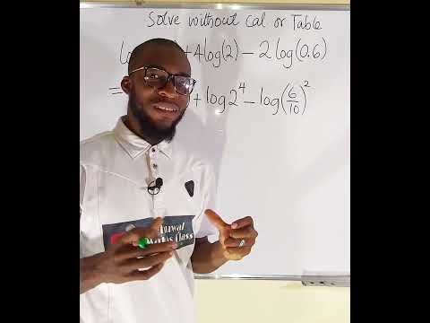 How To Evaluate Logarithms Without Using Calculator or Table