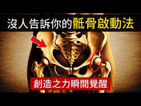 一旦像這樣活動你的骶骨，你的創造之力瞬間覺醒。（你會立刻感受到轉變！）