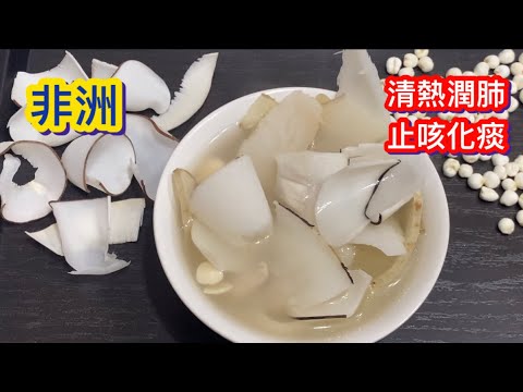 《海底椰川貝潤肺湯》￼止咳顯著～清熱潤肺 化痰生津｜正宗非洲海底椰  功效顯著❤️💜｜增強抵抗力 改善體質 ｜秋天養生湯|請按👍🏼儲存影片 煲湯又多個選擇啦