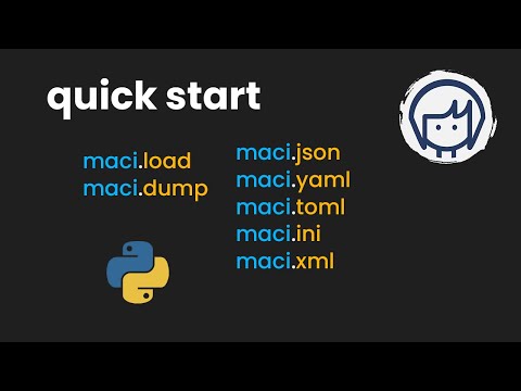 maci Quick Start Guide for Python | Everything You Need to Know | Python