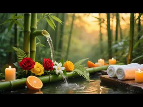Meditation Spa Music 🌺 with Water Sounds | Deep Healing & Stress Relief,Peaceful Spa