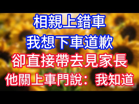 相親上錯車，我想下車道歉，卻直接帶去見家長，他關上車門說：我知道。