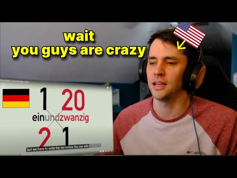 American reacts to Why Germans Count Weird ("Twenty and one")